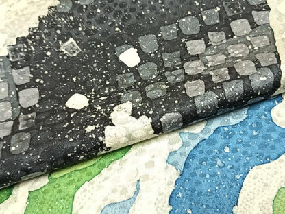 平和屋着物●訪問着　立波文　正絹　逸品　AABH0916fy