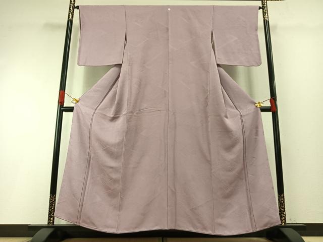 平和屋着物●上質な色無地　檜垣花地紋　撫子色　正絹　逸品　AABH4642fy 平和屋着物○上質な色無地 檜垣花地紋 撫子色 正絹 逸品 AABH4642fy