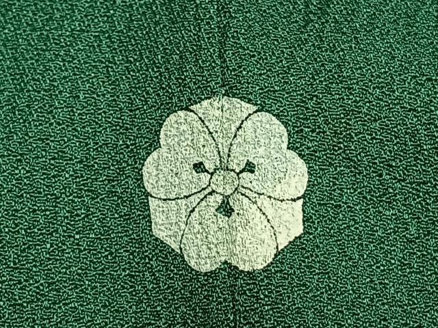 平和屋着物○皇室デザイナー 中村乃武夫 色無地 翡翠色 正絹 逸品