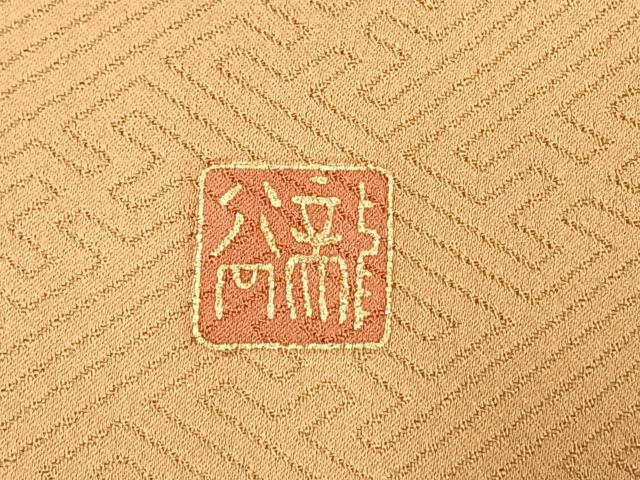 平和屋着物●豪華色留袖　作家物　龍谷　扇面花鳥文　金彩　正絹　逸品　AABH4652fy