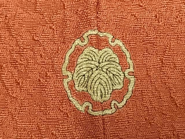 平和屋着物●上質な色無地　珊瑚朱色　正絹　逸品　未使用　AABH4662fy 平和屋着物○上質な色無地 珊瑚朱色 正絹 逸品 未使用 AABH4662fyの