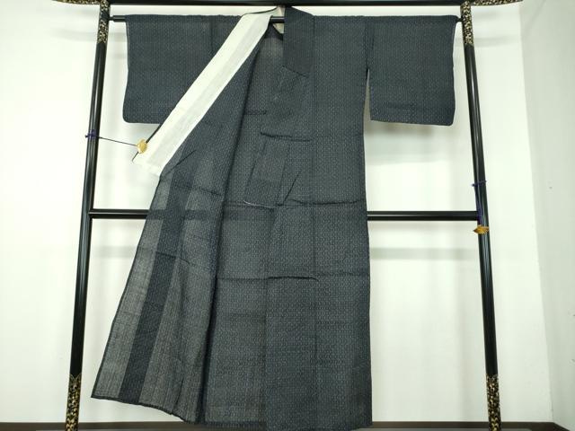 平和屋着物＊夏物 重要無形文化財 本場宮古上布 変わり間道 苧麻 逸品 DABD1847ps