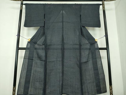 平和屋着物＊夏物 重要無形文化財 本場宮古上布 変わり間道 苧麻 逸品 DABD1847ps