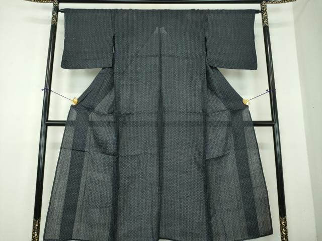 平和屋着物＊夏物 重要無形文化財 本場宮古上布 変わり間道 苧麻 逸品 DABD1847ps