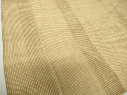 平和屋着物＊夏物　竹富芭蕉布　縞　芭蕉糸×綿　梱包紙付き　逸品　DABD1873ps