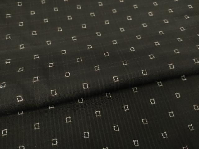 平和屋着物●本場大島紬　格子　正絹　逸品　AABH4570ck