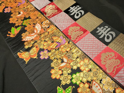 平和屋本店■子供帯 まとめて 35点 鳳凰 鶴 孔雀 蝶 更紗 花柄 楽器 寿字 アンティーク 金銀糸 など 着用可能多数 未使用品あり ppp3534