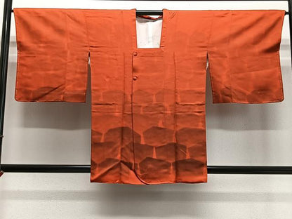 平和屋着物∞道行コート　幾何学文様　正絹　逸品　未使用　CABE4842ua