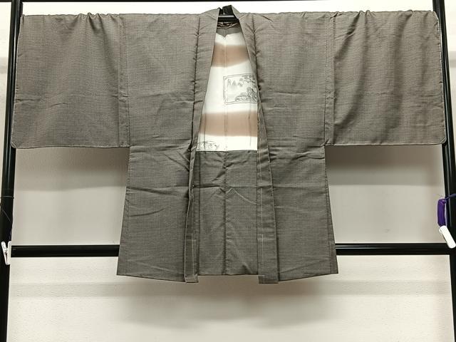 平和屋着物∞男性　羽織　本場大島紬　100亀甲　総詰め　正絹　逸品　未使用　CABE4895ua