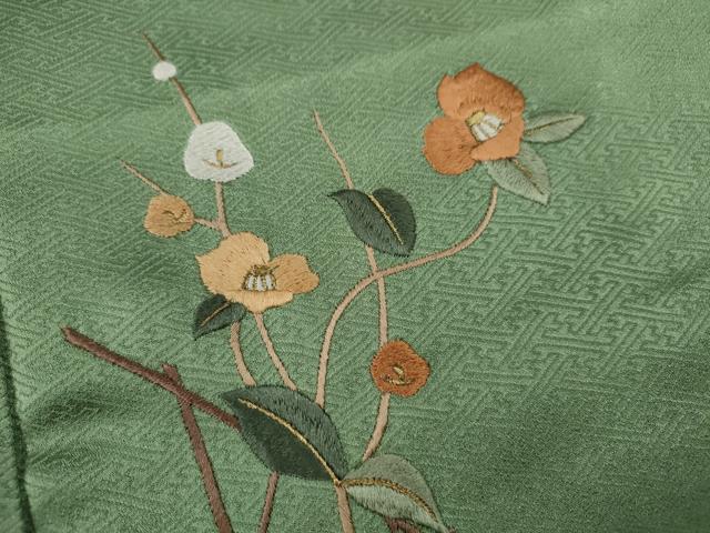 平和屋着物□訪問着 絞り 枝花文 金彩 正絹 逸品 CABD9923ze