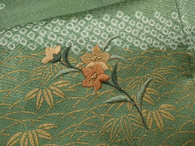 平和屋着物●訪問着　枝花文　金彩　正絹　逸品　CABD0083ut 平和屋着物□訪問着 絞り 枝花文 金彩 正絹 逸品 CABD9923ze