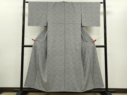 平和屋着物■上質な小紋　風景草花文　正絹　逸品　未使用　CABD9927ze