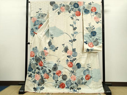 平和屋着物■豪華振袖　雲取り枝菊文　暈し染め　金彩　正絹　逸品　CABD9934ze