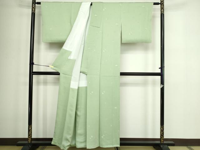 平和屋着物■上質な小紋 作家物 草花文 正絹 逸品 DABD3363sf