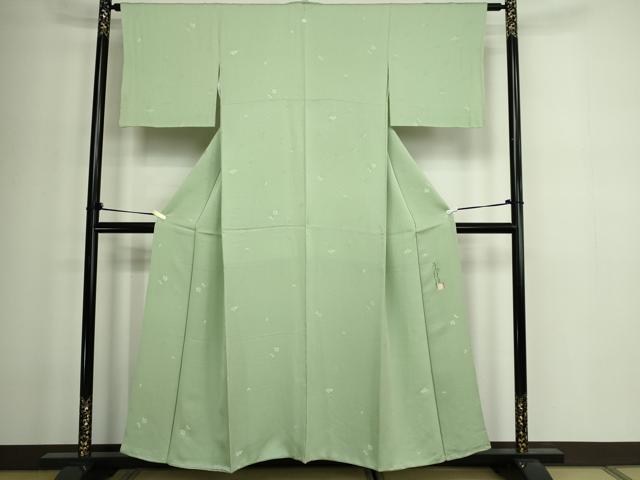 平和屋着物■上質な小紋 作家物 草花文 正絹 逸品 DABD3363sf