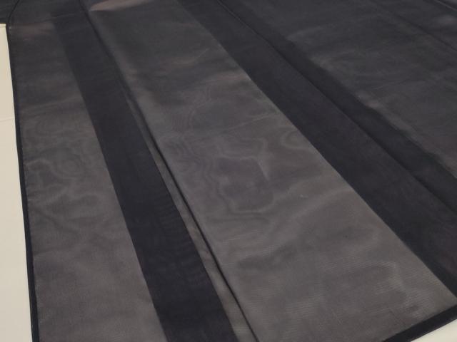 平和屋着物＊夏物 色無地 紗 藍鉄色 正絹 逸品 AABH4005jd