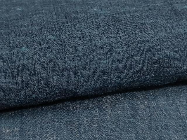 平和屋着物＊夏物 小紋 ちぢみ織 霞文 AABH4007jd