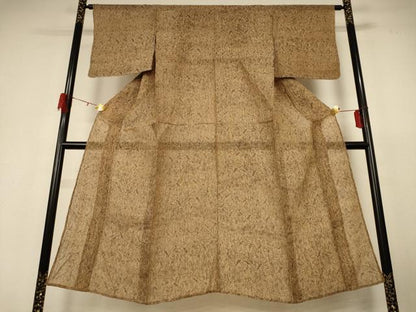 平和屋着物＊夏物 小千谷ちぢみ 幾何学文様 麻 逸品 AABH4006jd