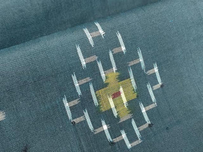 平和屋着物●本場琉球絣　紬　正絹　逸品　DABC3944az