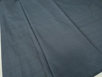 平和屋着物●男性　本場縞大島紬　アンサンブル　長襦袢(袷)セット　絣文　正絹　逸品　DABC3945az