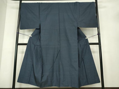平和屋着物●男性　本場縞大島紬　アンサンブル　長襦袢(袷)セット　絣文　正絹　逸品　DABC3945az