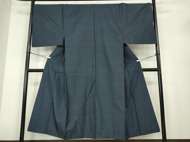 平和屋着物●男性　本場縞大島紬　アンサンブル　長襦袢(袷)セット　絣文　正絹　逸品　DABC3945az