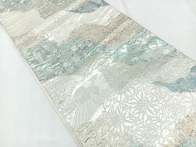 平和屋着物＊夏物　六通柄　京袋帯　草花文　金銀糸　DAAY8401cm 平和屋着物＊夏物 六通柄袋帯 草花文 銀糸 正絹 逸品 DABE6158cm