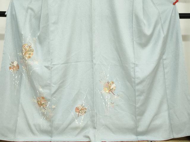 平和屋着物●訪問着　駒刺繍　草花文　金彩　高島屋扱い　正絹　逸品　未使用　DABD9097ud