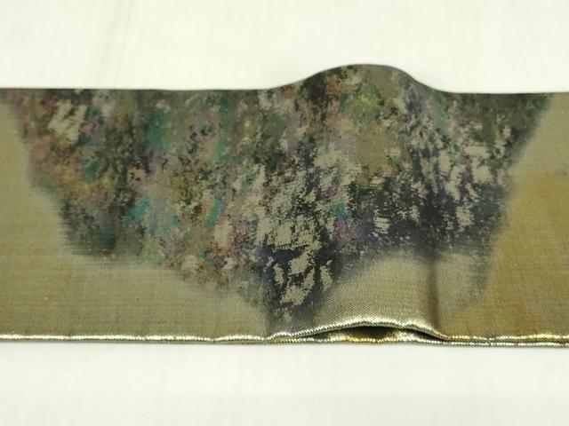 平和屋着物◎つけ帯 霞文 金糸 引箔 正絹 逸品 DABC9907qp
