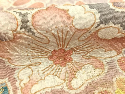 平和屋着物●訪問着　絞り　辻が花　暈し染め　金彩　正絹　逸品　AABH4690fy