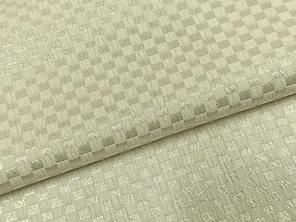 平和屋着物●男性　白紋付　羽織セット　市松地紋　キングサイズ　洗える着物　AABH4713fy