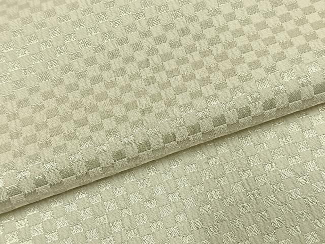 平和屋着物●男性　白紋付　羽織セット　市松地紋　キングサイズ　洗える着物　AABH4713fy