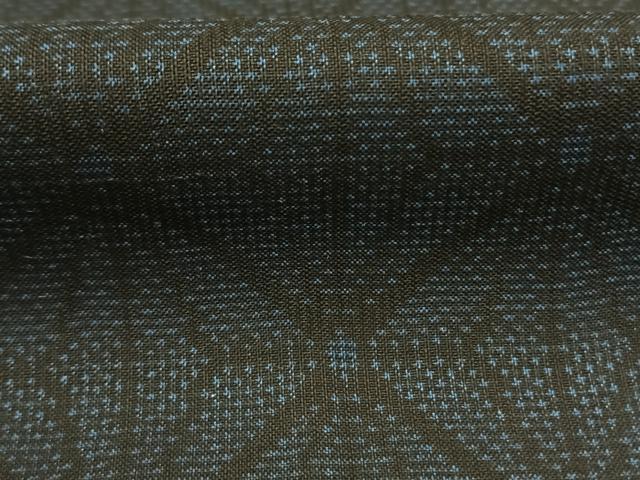 平和屋着物○本場大島紬 一元7マルキ 麻の葉文様 正絹 逸品 AABH4704fy