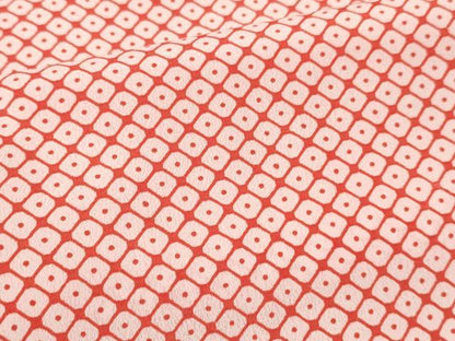 平和屋着物[]女の子　子供　長襦袢　無双仕立て　鹿の子文様　半衿刺繍　洗える着物　DABC5326ma