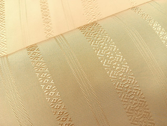 平和屋着物●本場筑前博多織　両面　全通柄　京袋帯　唐花　正絹　逸品　BAAX1058qw