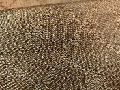 平和屋着物■上質な紬　菱文　暈し染め　正絹　逸品　AABH1013oa