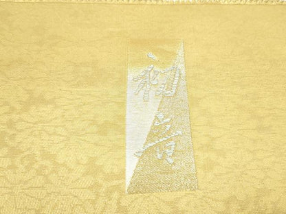 平和屋着物●西陣　御薗織物謹製　六通柄袋帯　唐織　初音　舞花尽くし　金糸　証紙付き　正絹　逸品　未使用　CABE8726hy