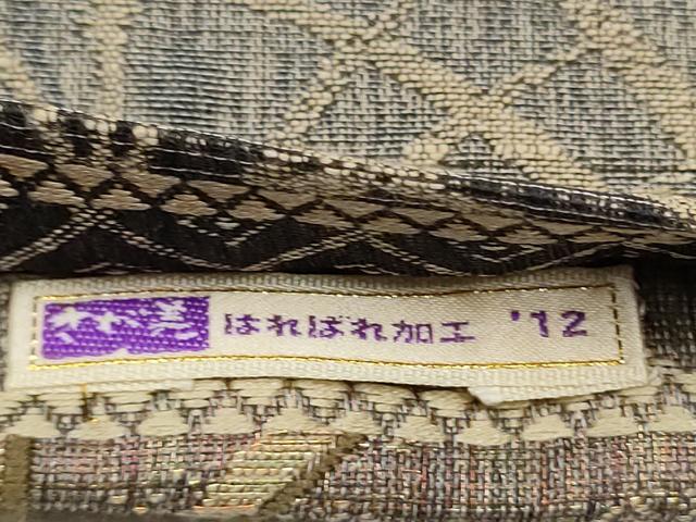 平和屋着物▽両面 六通柄袋帯 スリーシーズン 春夏秋 刺繍 唐草