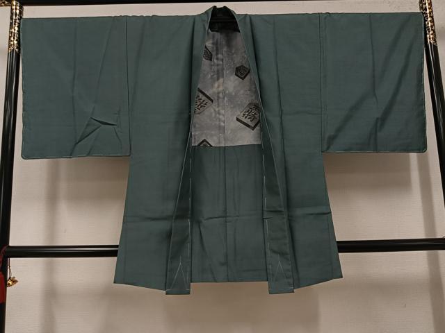 平和屋着物●男性　本場大島紬　アンサンブル　150亀甲　総詰め　正絹　逸品　AABH5341ph