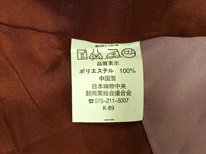 平和屋着物●小紋　花尽くし　黒地　洗える着物　AABH4753fy