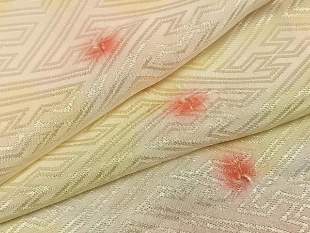 平和屋着物●長襦袢　無双仕立て　絞り　丸文　暈し染め　正絹　逸品　AABH4746fy