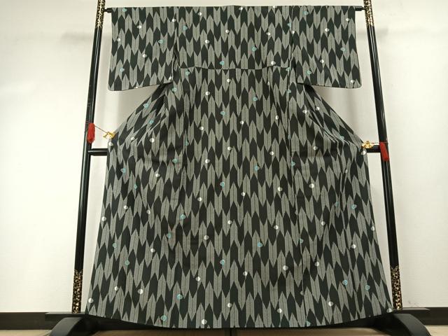 平和屋着物●小紋　矢羽文　洗える着物　AABH4730fy