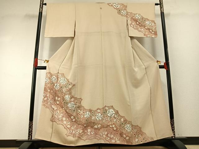 平和屋着物●訪問着　絞り　辻が花　正絹　逸品　AABH4734fy 平和屋着物○訪問着 絞り 辻が花 正絹 逸品 AABH4734fy