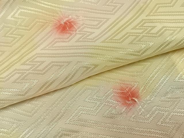 平和屋着物●長襦袢　無双仕立て　絞り　丸文　暈し染め　正絹　逸品　AABH4746fy