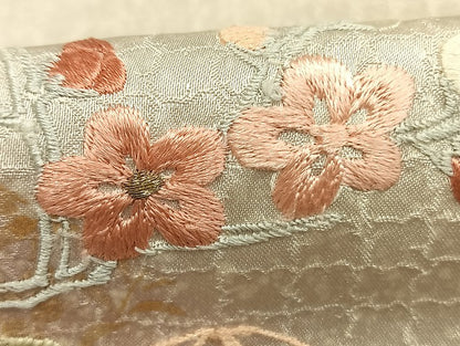 平和屋着物●訪問着　刺繍　枝梅文　金糸　金彩　やまと誂製　正絹　逸品　AABH4719fy
