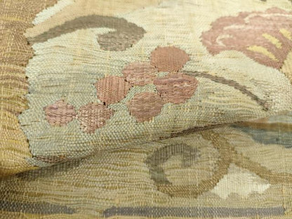 平和屋着物▽袋帯　スリーシーズン　春夏秋　すくい織　更紗花文　金糸　正絹　逸品　DABE5036ps