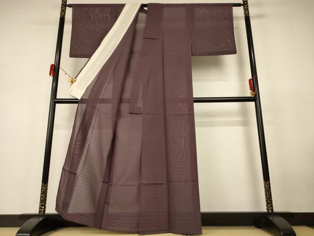 平和屋着物＊夏物　色無地　絽　煤竹色　正絹　逸品　AABH6437jd 平和屋着物＊夏物 色無地 絽 煤竹色 正絹 逸品 AABH6437jd