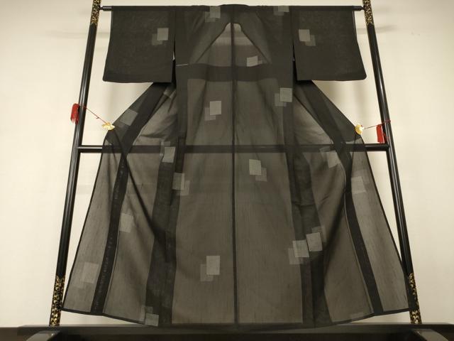 平和屋着物＊夏物 紗紬 色紙文 正絹 逸品 AABH6423jd