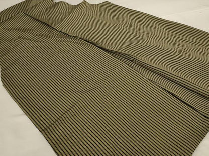 平和屋着物＊夏物 男性 馬乗り袴 縞 正絹 逸品 AABH6450jd