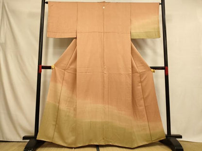 平和屋着物■訪問着 江戸小紋 霞鮫小紋柄 暈し染め 正絹 逸品 AABH4466fw